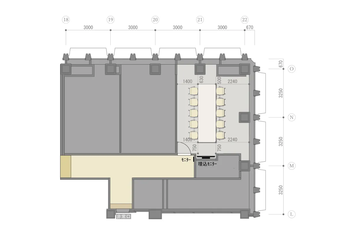 ミーティングルームCのレイアウト