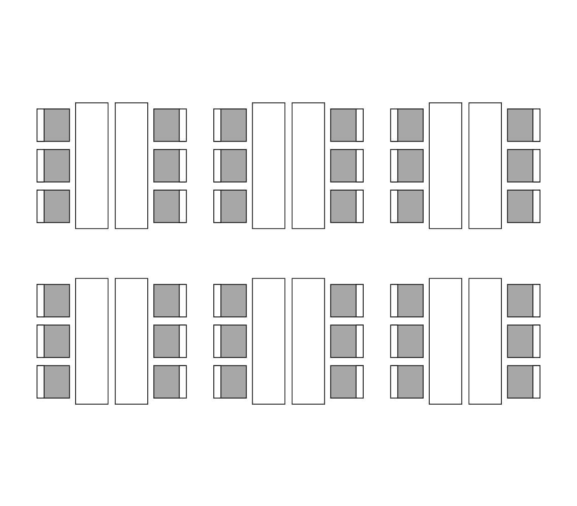 島形式（9名12島・108名）のレイアウト
