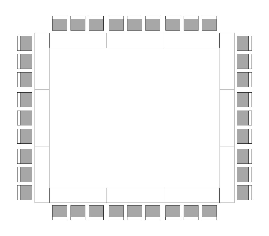 口の字形式（60名）のレイアウト